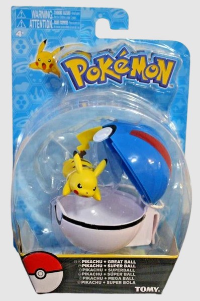 Pokémon Clip 'n Carry Poke Ball, Pikachu and Great Ball