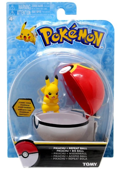 Pokémon Clip 'n Carry Poke Ball, Pikachu and Repeat Ball